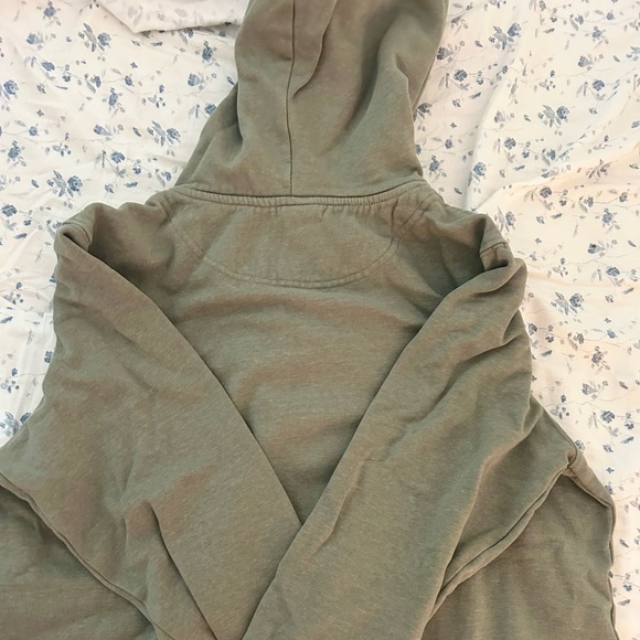 H&M sage green zip up - Picture 3 of 4